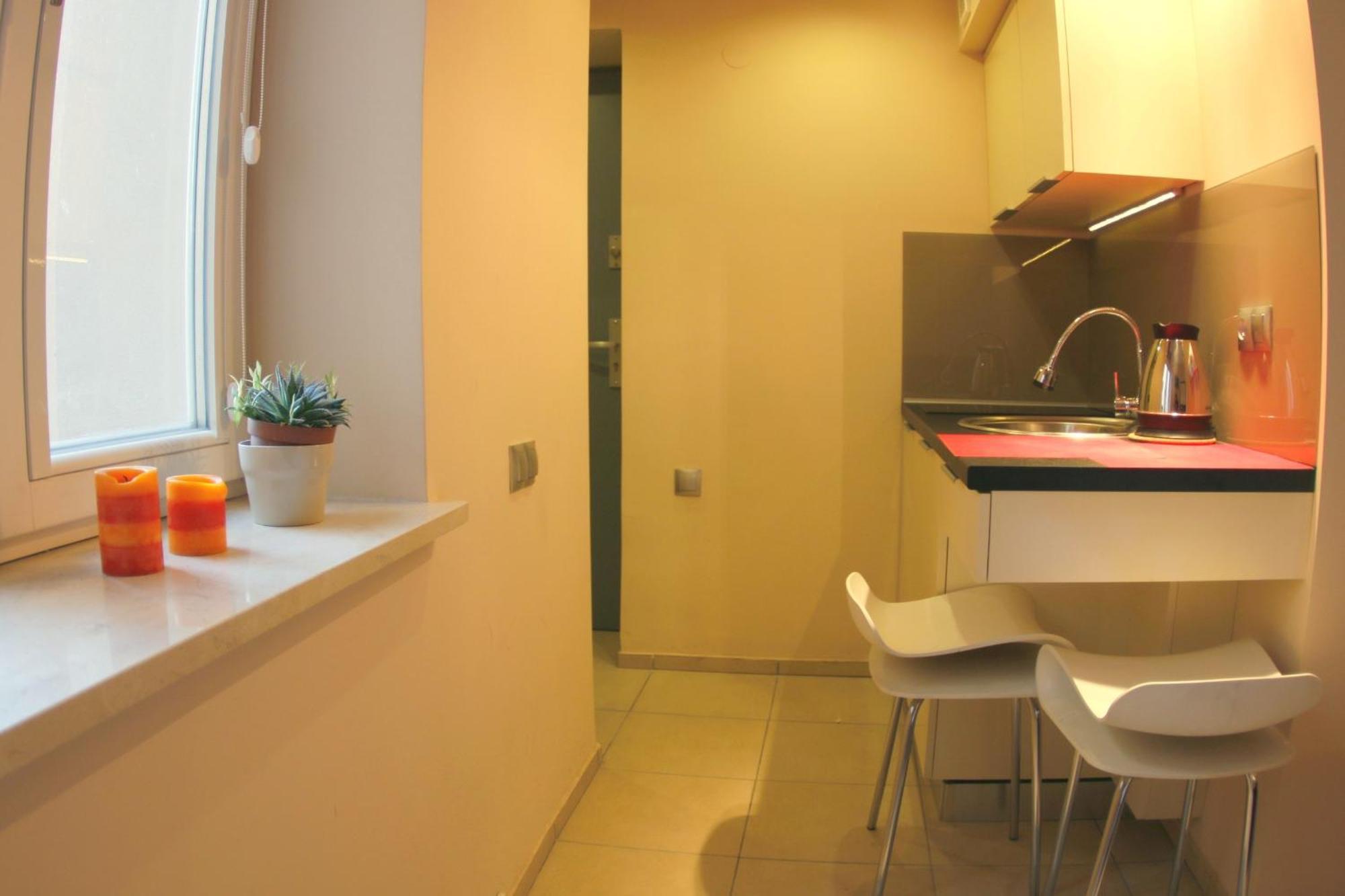 Mirror Pink Studio Apartment クラクフ 部屋 写真